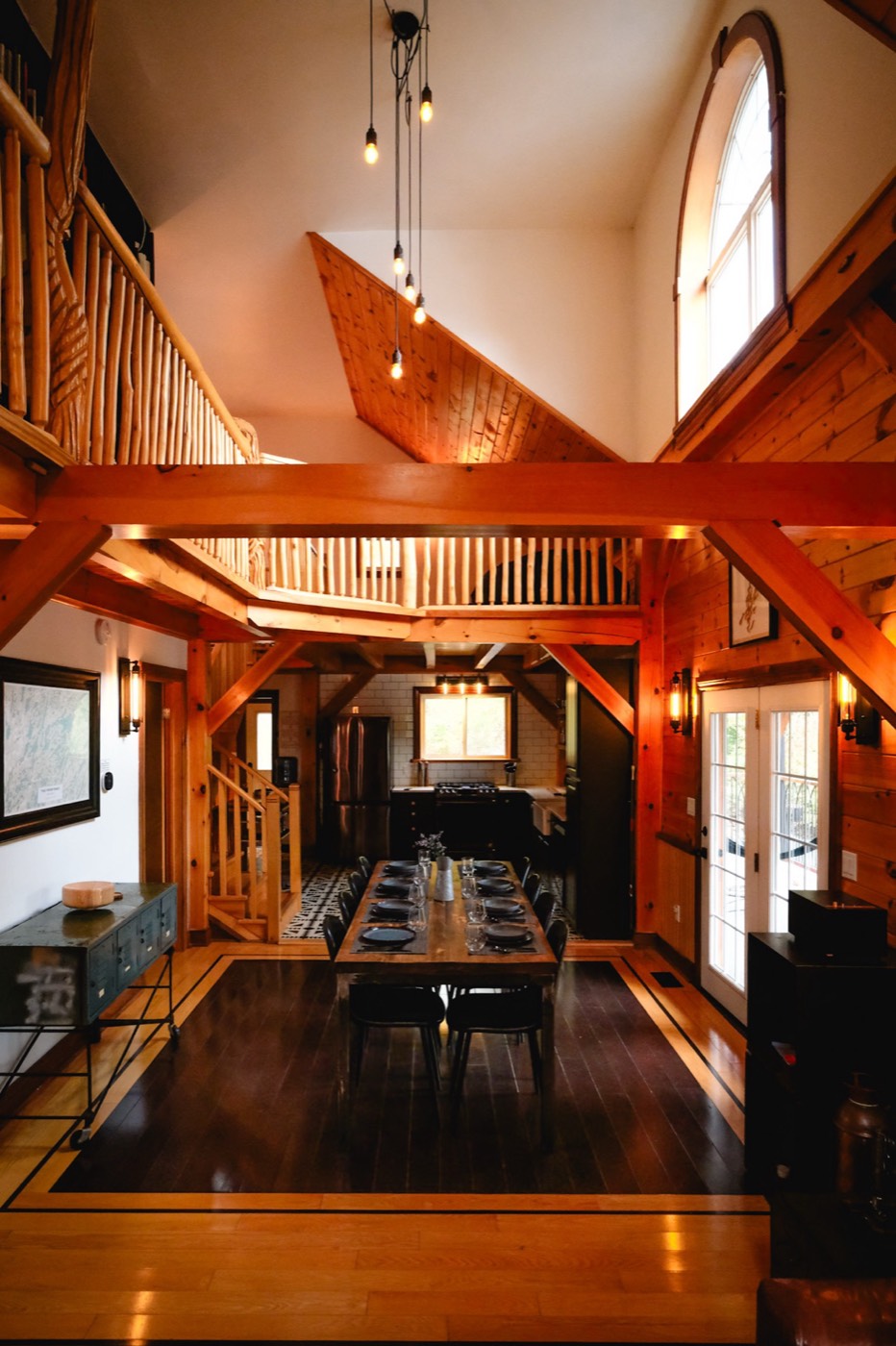 The Frontenac panoramic barrel sauna on the water